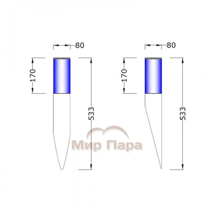 Светильник Licht-2000 Torcia Vetro настенный