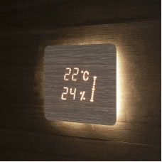 Термометр-гигрометр и таймер для сауны Cariitti Aspectu SQ, береза