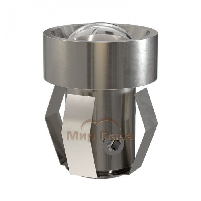 Набор насадок Cariitti CR-07, 6 штук, хром, линза прозрачная