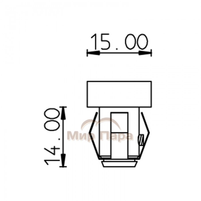 Набор насадок Cariitti CR-07, 6 штук, черный, линза прозрачная