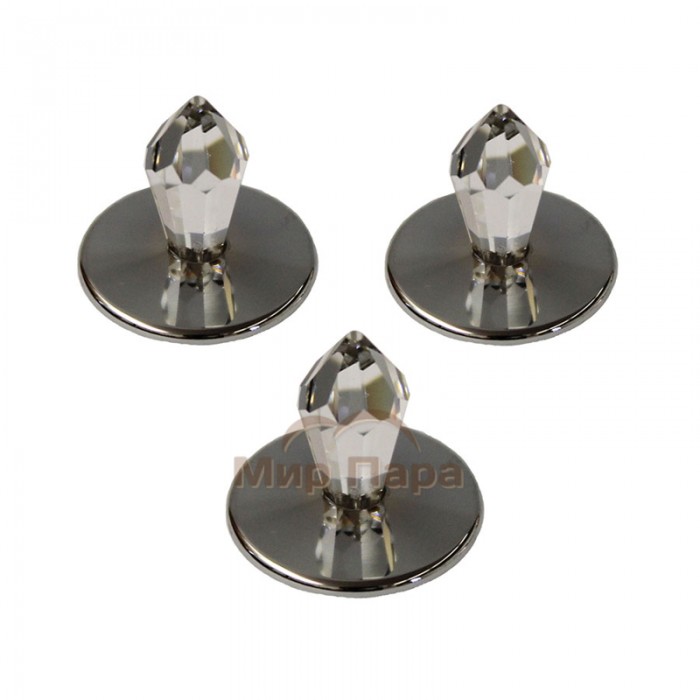 Набор насадок Cariitti CR-12, 3 штуки, хром