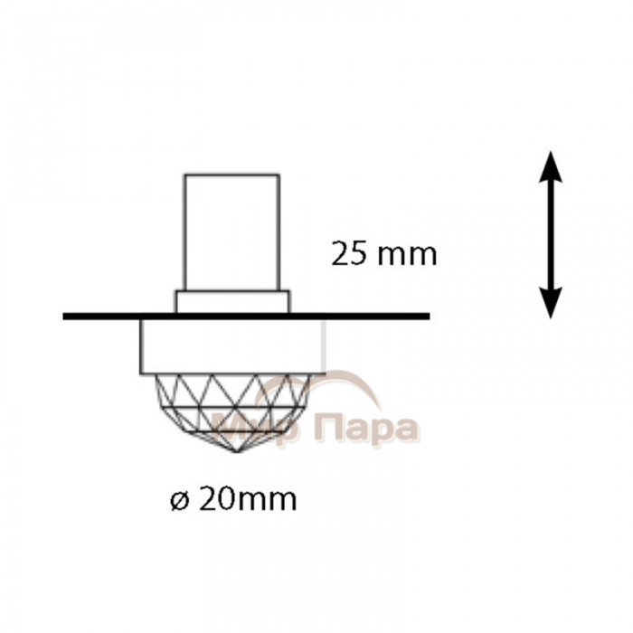 Набор насадок Cariitti CR-20, 3 штуки, золото