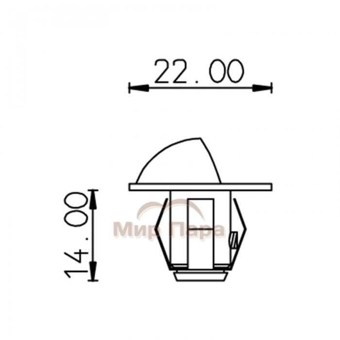 Набор насадок Cariitti GP-65, 6 штук, хром
