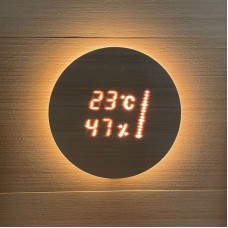 Термометр-гигрометр и таймер для сауны Cariitti Aspectu, хемлок