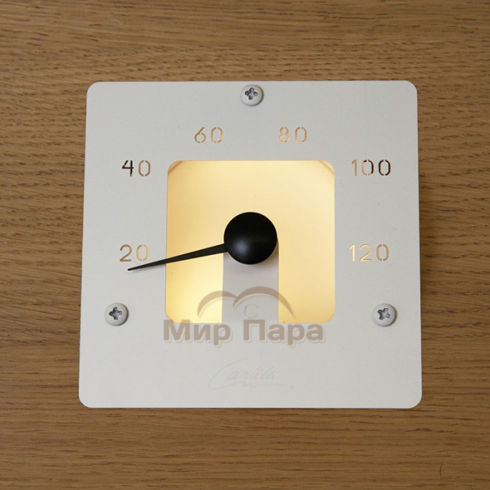 Термометр для сауны Cariitti SQ белый