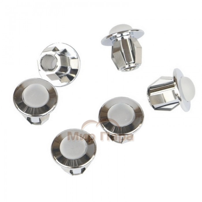 Набор насадок Cariitti CR-05, 6 штук, хром, матовая линза