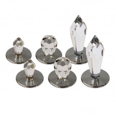 Набор насадок Cariitti Crystal 6 штук, хром