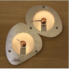 Термометр-гигрометр для сауны Cariitti нержавеющая сталь