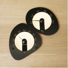 Термометр-гигрометр для сауны Cariitti черный