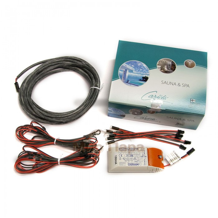 Светодиодный комплект Cariitti LED 2700 K для сауны, 6 светодиодов