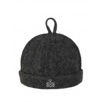 Шапка банная «Докер» с вышивкой, войлок серый