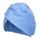 Махровая чалма голубая