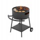 Мангал Везувий Дачник с чугунной плитой Gurman на подставке