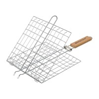 Решетка-гриль облегченная для туризма универсальная малая 43(+4)х23х23 см