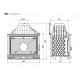 Каминная топка KawMet W1 (18 kW) Герб