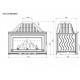 Каминная топка KawMet W15 STANDARD (12 kW)
