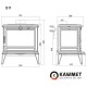 Печь камин KawMet Premium S11 (8,5 kW)