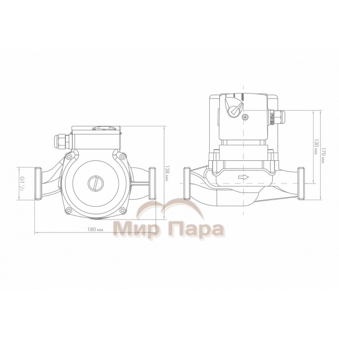 Циркуляционный насос ДЖИЛЕКС ЦИРКУЛЬ 25/80
