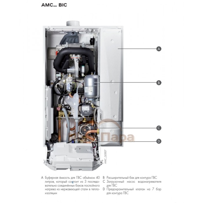 Конденсационный газовый котел De Dietrich AMC 25/39 BIC c Diematic EVOLUTION