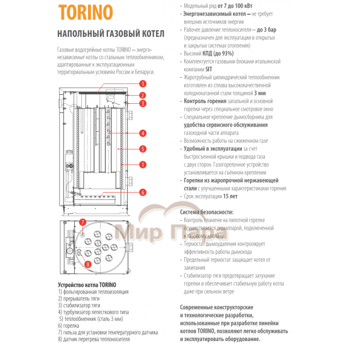 Газовый котел FERROLI TORINO 16