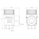 Предохранительный клапан Afriso для центрального отопления MS, 3 бар, ВР1/2" x ВР3/4" (42 390)