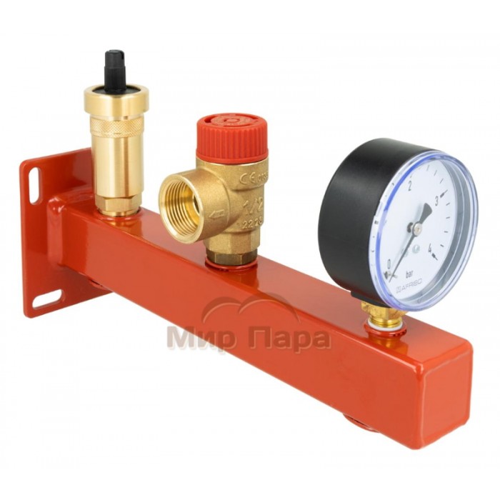 Группа безопасности котла Afriso BSS 50 кВт с предохранительным клапаном MS 3 бар (90 610 00)