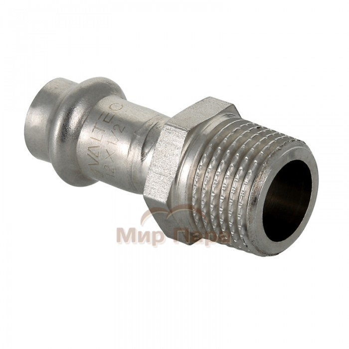 Муфта пресс с наружной резьбой Valtec 15х1/2" (VTi.901.I) Муфта пресс с наружной резьбой Valtec 15х1/2" (VTi.901.I)