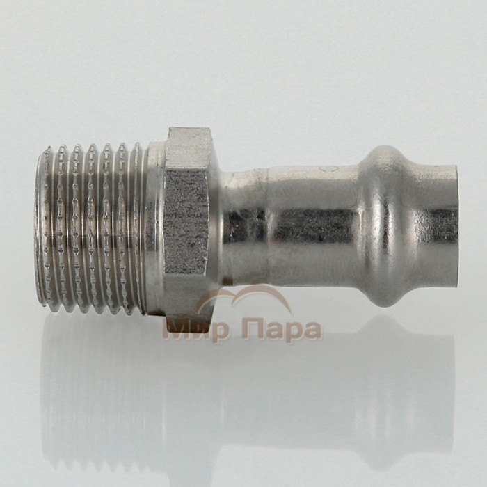 Муфта пресс с наружной резьбой Valtec 15х1/2" (VTi.901.I) Муфта пресс с наружной резьбой Valtec 15х1/2" (VTi.901.I)
