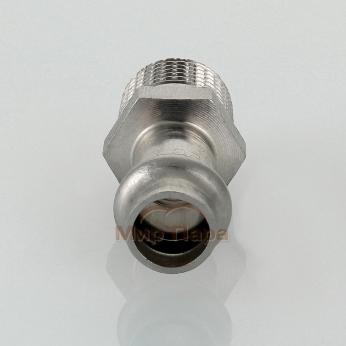 Муфта пресс с наружной резьбой Valtec 15х1/2" (VTi.901.I) Муфта пресс с наружной резьбой Valtec 15х1/2" (VTi.901.I)
