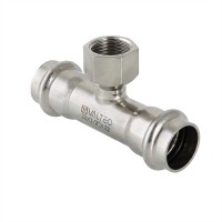Тройник пресс с внутренней резьбой Valtec 22х1/2" (VTi.932.I)