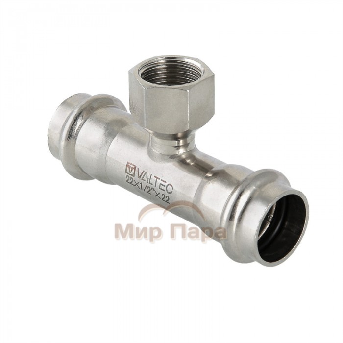 Тройник пресс с внутренней резьбой Valtec 22х1/2" (VTi.932.I)