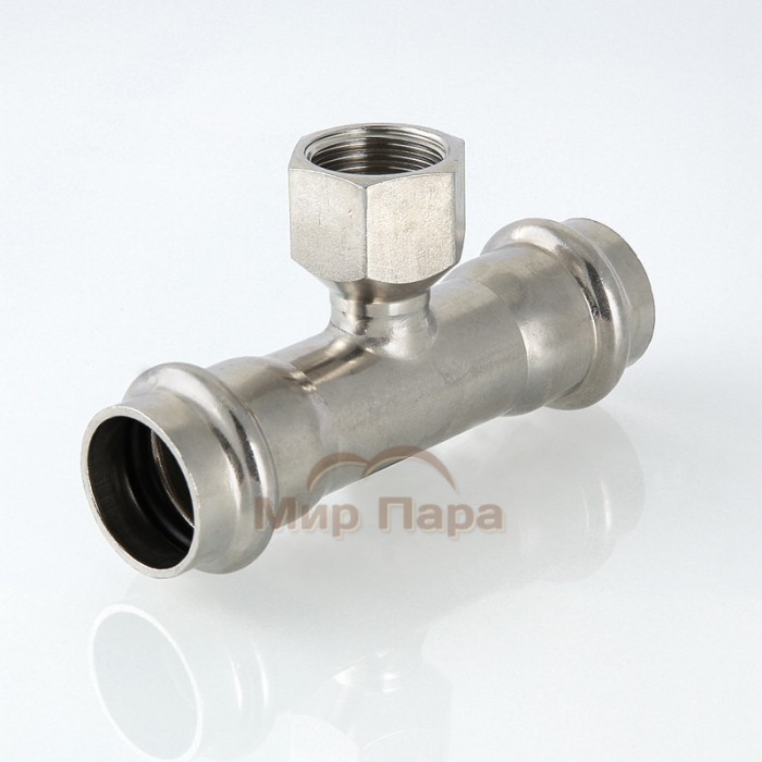 Тройник пресс с внутренней резьбой Valtec 22х1/2" (VTi.932.I)
