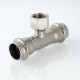Тройник пресс с внутренней резьбой Valtec 22х1/2" (VTi.932.I)