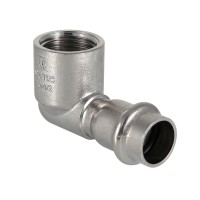 Угольник пресс с внутренней резьбой Valtec 22х1/2" (VTi.952.I) Угольник пресс с внутренней резьбой Valtec 22х1/2" (VTi.952.I)