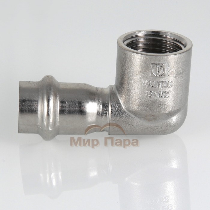 Угольник пресс с внутренней резьбой Valtec 15х1/2" (VTi.952.I) Угольник пресс с внутренней резьбой Valtec 15х1/2" (VTi.952.I)