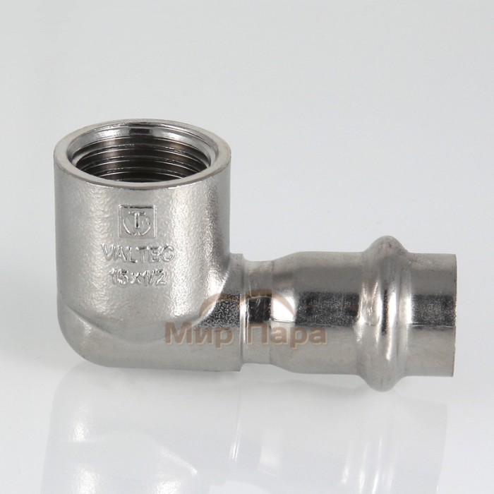 Угольник пресс с внутренней резьбой Valtec 15х1/2" (VTi.952.I) Угольник пресс с внутренней резьбой Valtec 15х1/2" (VTi.952.I)