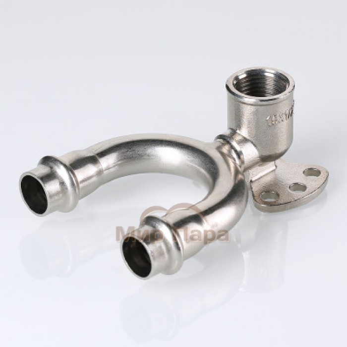 Проходная водорозетка пресс Valtec (VTi.954.DI) 15 мм х 1/2"