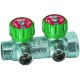 Регулирующий коллектор FAR 1" (ВР-НР) с 2 отв. 1/2" НР плск.упл. (FK 3821 112TP)