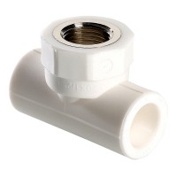 Тройник полипропиленовый с переходом на внутреннюю резьбу Valtec 25х1/2" (VTp.732.0) Тройник полипропиленовый с переходом на внутреннюю резьбу Valtec 25х1/2" (VTp.732.0)