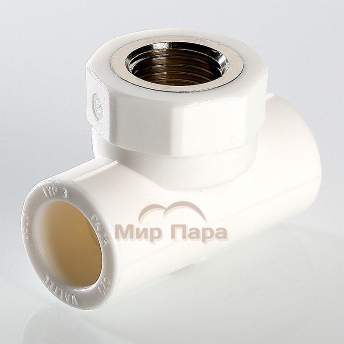 Тройник полипропиленовый с переходом на внутреннюю резьбу Valtec 25х1/2" (VTp.732.0) Тройник полипропиленовый с переходом на внутреннюю резьбу Valtec 25х1/2" (VTp.732.0)