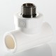Тройник полипропиленовый с переходом на наружную резьбу Valtec 20х1/2" (VTp.733.0)