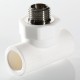 Тройник полипропиленовый с переходом на наружную резьбу Valtec 20х1/2" (VTp.733.0)