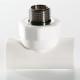 Тройник полипропиленовый с переходом на наружную резьбу Valtec 20х1/2" (VTp.733.0)