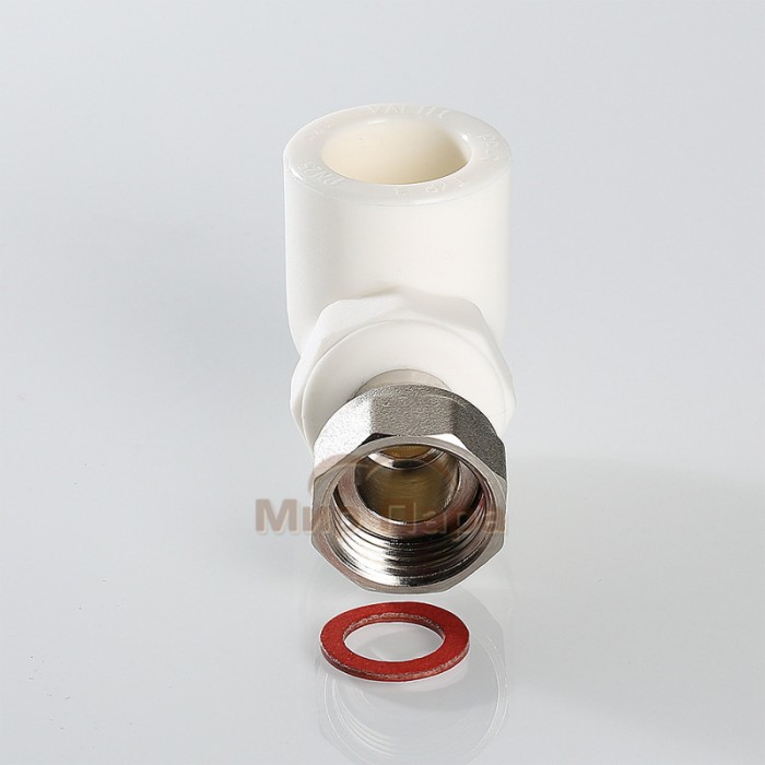 Угольник полипропиленовый с накидной гайкой Valtec 25х3/4" (VTp.758.0)