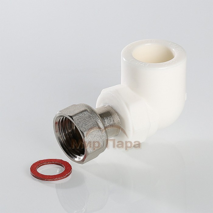 Угольник полипропиленовый с накидной гайкой Valtec 25х3/4" (VTp.758.0)