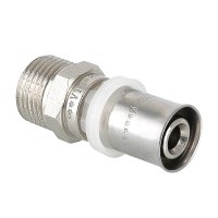 Муфта пресс с переходом на наружную резьбу Valtec 16х3/4" (VTm.201.N)
