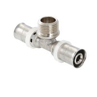 Тройник с переходом на наружную резьбу Valtec 26х1/2"х26 (VTm.233.N) Тройник с переходом на наружную резьбу Valtec 26х1/2"х26 (VTm.233.N)