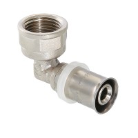 Угольник пресс с переходом на внутреннюю резьбу Valtec 16х1/2" (VTm.252.N)