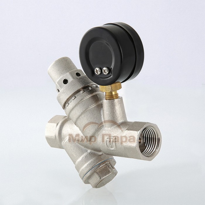 Подпиточный клапан с фильтром и манометром Valtec 1/2" (VT.515.N.04)