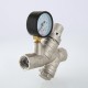 Подпиточный клапан с фильтром и манометром Valtec 1/2" (VT.515.N.04)